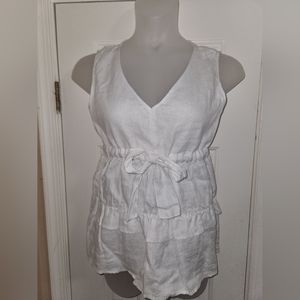 For Cynthia Linen Top Size Med